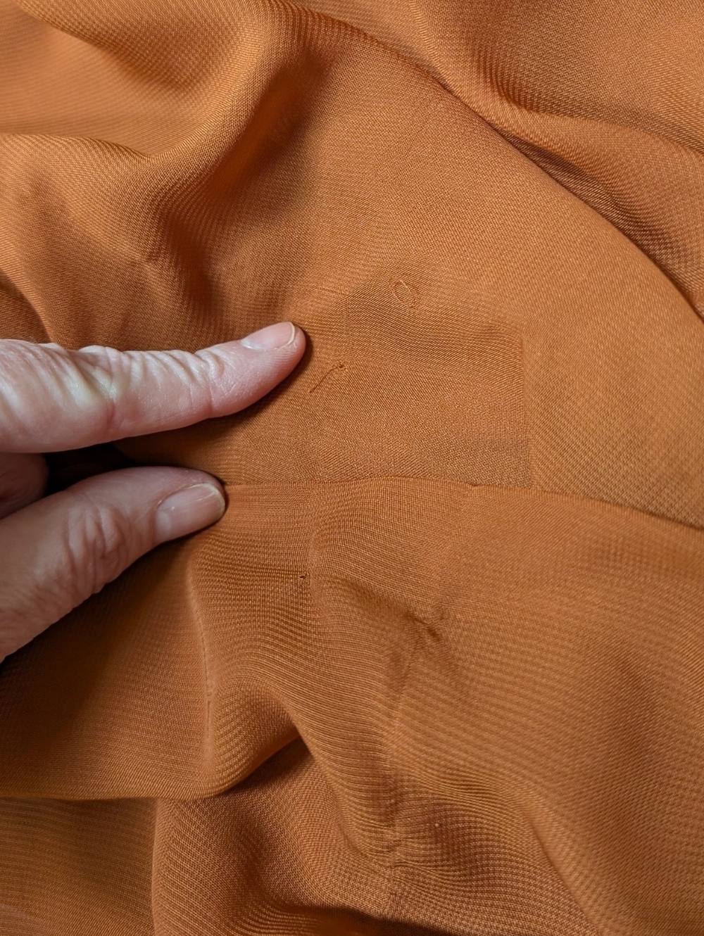 One-Shoulder Rust Colored Dress - Picture 11 of 12